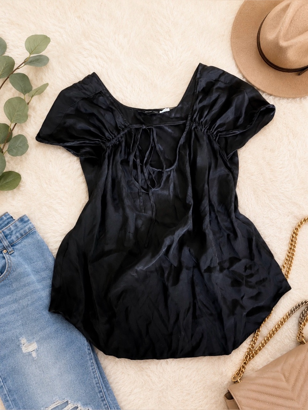 The Addison Story Black Blouse